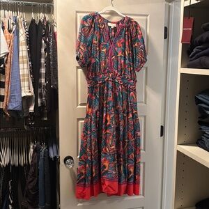 Pinch Multicolor Abstract Dress